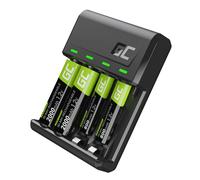 Caricabatterie Green Cell VitalCharger 4 Batterie Incluse 2x AA 2x AAA NiMH