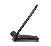 Caricabatterie induttivo per smartphone da 15 W a forma di supporto - nero