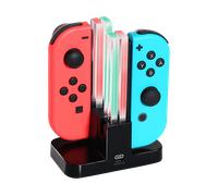 caricabatterie INF Stazione di ricarica Joy-Con per Nintendo Switch nero