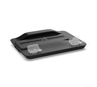 Caricabatterie intelligente per console di gioco PS5 con funzionamento a ventola a tre velocità e design accattivante (nero)