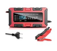 Caricabatterie intelligente universale da 10 A, compatibile con batterie al litio 12V/24V, GC e AG, adatto for batterie for autoveicoli e moto. Accessori