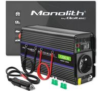 Caricabatterie inverter Qoltec Monolith 1200 Ms da 12 V a 230 V 600/1200 W USB