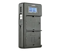 Caricabatterie Jupio Duo LCD per Fuji NP-W126S PowerBank Display LCD