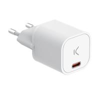 Caricabatterie Ksix Mini GaN 30 W Power Delivery Ricarica rapida USB-C Bianco