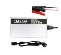 Caricabatterie LiFePO4 da 14,6V 10A per caricabatteria al litio ferro fosfato da 12V (12,8V) con ricarica rapida protegge la batteria