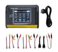 Caricabatterie lipo RC Batteria equalizer Ricarica doppia DC/AC 11-18V 240W 100-240V 150W Rilevamento Auto LiPo/Lilon/Life/NiMH/NiCd/PB/NiMH Touchscreen LCD 3,2 pollici 10A (T240)