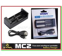 caricabatterie litio per pile ricaricabili XTAR MC2 x 14500 18650 21700 26650