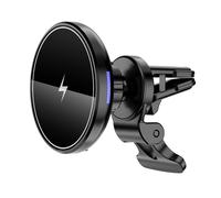 Caricabatterie magnetico rapido e sicuro per iPhone serie 4, caricabatterie wireless magnetico con indicatore LED intelligente di carica, sicuro e