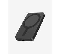 Caricabatterie magnetico ultra sottile da 5000 mAh, wireless da 5 W + ricarica rapida USB-C da 10 W, per iPhone 16-12, power bank tascabile con blocco da viaggio (nero)