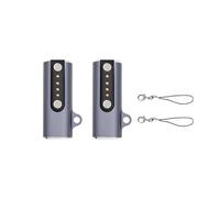 Caricabatterie Magnetico Universale per Smart Watch, Adattatore da USB Type-C a Passo 7,62 mm 4 Pin, Cavo con Base di Ricarica Portatile per Smartwatch con Interfaccia di Ricarica 4 Pin - 2 Pezzi