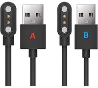 Caricabatterie Magnetico Universale per Smartwatch, VeryFit/da fit Cavo di Ricarica 2 Pin Compatibile Orologi Intelligenti con Passo tra i Pin di 2,54mm-2,84mm (Solo un Modello tra A&B è Compatibile)