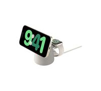 Caricabatterie Magsafe BELKIN BoostCharge Pro stazione di ricarica wireless 2 in 1 con Qi2 da 15w per iPhone e Apple Watch, Sabbia