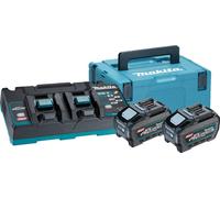 Caricabatterie Makita 191U13-9 con batteria 2x5Ah 40V Li-Ion con Makpac