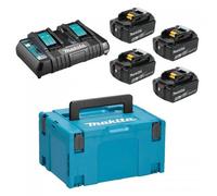 Makita Energy Kit 1980914 4x BL1860B DC18RD 1980914