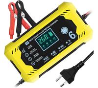 CARICABATTERIE MANTENITORE DI CARICA BATTERIA 12 V AUTO MOTO PORTATILE 6A
