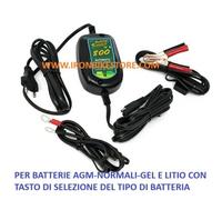 CARICABATTERIE MANTENITORE MOTO BATTERY TENDER 800 12 V BATTERIE AGM E LITIO
