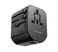 CARICABATTERIE MCDODO CP-3471 da viaggio USB-C USB-A 20 W da 1840 W, Nero