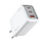 CARICABATTERIE MCDODO Gana Mini, 3 porte USB-C PD, cubo bianco da 100 W, Bianco