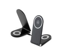 Caricabatterie Mercedes Silver Stars MagSafe 2-in-1 15W Nero