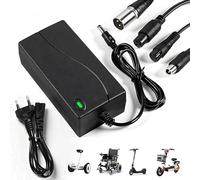 Caricabatterie Monopattino Elettrico 42V 2A Universale (5 Connettori) - Alimentatore per Xiaomi, Ninebot Segway, Wispeed, UrbanGlide - Caricatore Batteria 36V per Hoverboard & Bici Elettrica