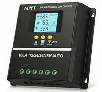 Caricabatterie MPPT da 100 A, controller batteria solare 100 A, 12/24/36/48 VBlei-batteria e batteria al litio, display LCD, design impermeabile