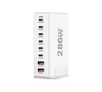 CARICABATTERIE MULTI USB AVIZAR HUB-YMX-WH