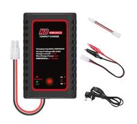 Caricabatterie N8 NiMH NiCd per pacchi batteria da 2 a 8 s, caricabatteria RC intelligente da 1 A/2 A con connettore Tamiya e morsetti a coccodrillo per auto RC, modelli di navi, droni, softair