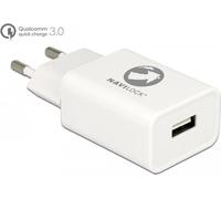 Caricabatterie Navilock 1 x USB Type-A con Qualcomm Quick Charge 3.0 bianco