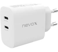 Caricabatterie Nevox 45W DUAL - USB - C Power Delivery (PD) GaN, bianco NEW
