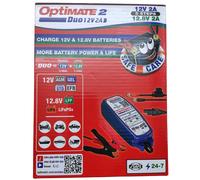 Caricabatterie Optimate 2 Duo (Tecmate TM-550) per Batterie Piombo/Litio 12V