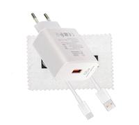 Caricabatterie originale per HW-110600E02 66W per Huawei P60, P50, P50 Pro, Nova 8/8i/9/9SE, Nova 11, Mate 50 (Pro), Mate XS 2/X3, Nova 11 Super Charge con panno di pulizia Shlok
