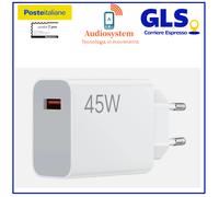 CARICABATTERIE ORIGINALE per XIAOMI MDY-17-EF FAST RAPIDO 45W CARICATORE BIANCO