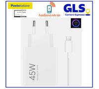 CARICABATTERIE ORIGINALE per XIAOMI MDY-17-EF RAPIDO 45W +CAVO USB-C CARICATORE