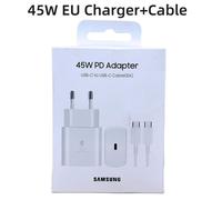 Caricabatterie Originale Samsung 45W Cavo 5A per S24,S23,S22,ZFold,Flip,Note20
