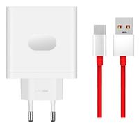 CARICABATTERIE ORIGINALE SUPERVOOC 100W USB TYPE C +CAVO DATI ROSSO OPPO ONEPLUS
