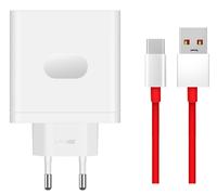 CARICABATTERIE ORIGINALE SUPERVOOC 100W USB TYPE C +CAVO DATI ROSSO OPPO ONEPLUS