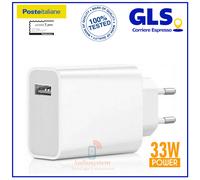 CARICABATTERIE ORIGINALE XIAOMI MDY-11-EZ FAST RAPIDO 33W CARICA BATTERIA BIANCO