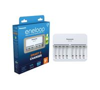 Caricabatterie Panasonic Eneloop Per 8 Celle Ricaricabili AA AAA BQ-CC63