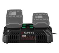 CARICABATTERIE PARKSIDE DOPPIO 20V DA 4,5 A "PDSLG 20 B1" 2AH, 4AH, 8AH, 12AH