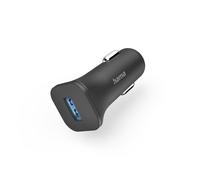 Caricabatterie per auto con porta USB-A, 6 W, nero