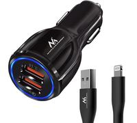 Caricabatterie per auto Maclean, Qualcomm Quick Charge, con cavo USB