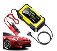 Caricabatterie per Auto | Mantenitore di Batteria 12V e 7A per Auto,Display LCD a Colori con Funzione Gonfiaggio,Barche Veicoli Marine Moto Automobili Outdoor