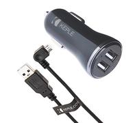 Caricabatterie per Auto Micro USB Compatibile con Tom Tom Sat Nav Regno Unito Via 52, 62, 110, 120, 125, 130, 135, 180, 220, 225, 260, 280 / Via LIVE 120, 125, 130, 135, 1605TM, 1405TM, 1435M, (1m)
