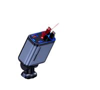 Caricabatterie per auto multifunzione 4 in 1 con luce ambientale a cupola effetto cielo stellato e doppio cavo retrattile.