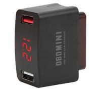 Caricabatterie per auto OBD OBD2 con doppie porte USB e Type-C, supporto per il monitoraggio del parcheggio 24 ore su 24 con interruttore modalità