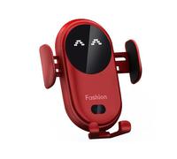 Caricabatterie per auto Smart Auto-Clamp, supporto per telefono wireless con funzione di ricarica rapida per tutti i telefoni, design unico, supporto