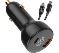 Caricabatterie per auto USB C 100W 65W, ricarica rapido accendisigari per DJI Mini 5 4 3 2 Pro, Neo/Mavic 3 /Air 3S/Avata 2 FPV, per Nintendo Switch Xbox Steam Deck Anker PowerCore banca di potere