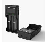 Caricabatterie per batterie litio ricaricabili Xtar VC2SL con display