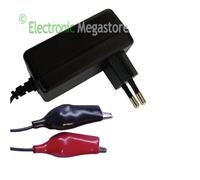 CARICABATTERIE PER BATTERIE PIOMBO GEL UNIVERSALE 12V 1,5A 13.8V AGM ERMETICHE