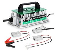 Caricabatterie per carrello elevatore da 36 V, con 8 protezioni, 1250 W, 25 A, 36 V, caricabatterie per carrello elevatore, impermeabile IP67, completamente automatico, ricarica intelligente a digiuno